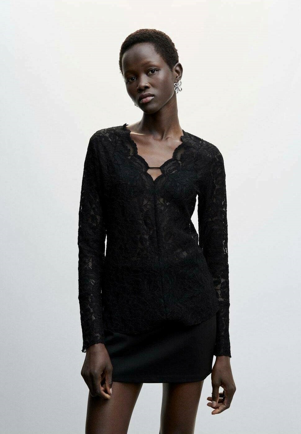 Mango schwarze bluse Clearance